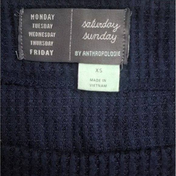 Anthropologie Navy Blue Sweatshirt - Picture 3 of 3